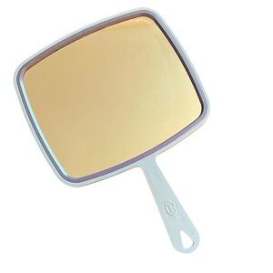 Vintage Blue GOODY Handheld Mirror Plastic  11"  Hand Vanity Mirror EUC